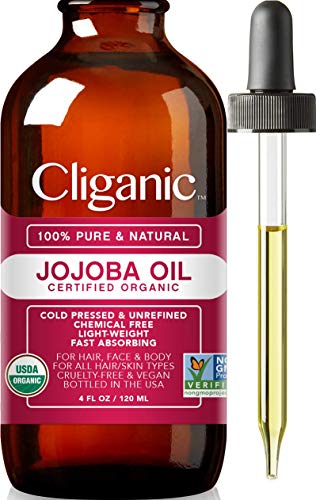 Cliganic USDA Organic Jojoba Oil.
