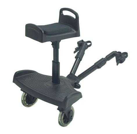 Ride On Board With Saddle Compatible With Brio Sitty - Black.