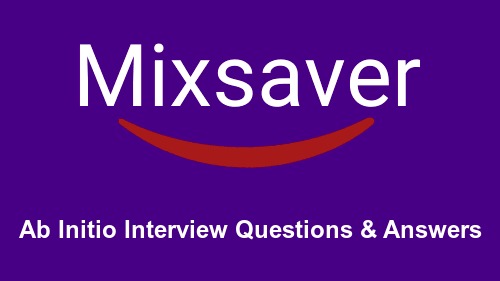 Ab Initio Interview Questions & Answers