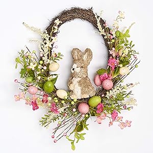 Easter Bunny Wreath, Multicolor