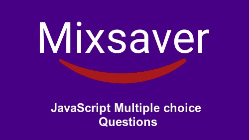 JavaScript Multiple choice Questions