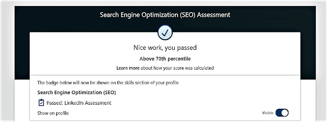 LinkedIn SEO Assessment Test Answers