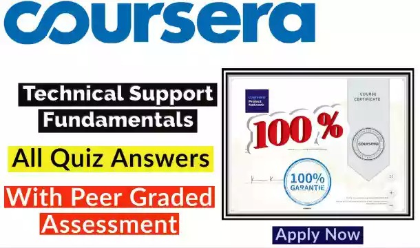 Technical Support Fundamentals Coursera Quiz