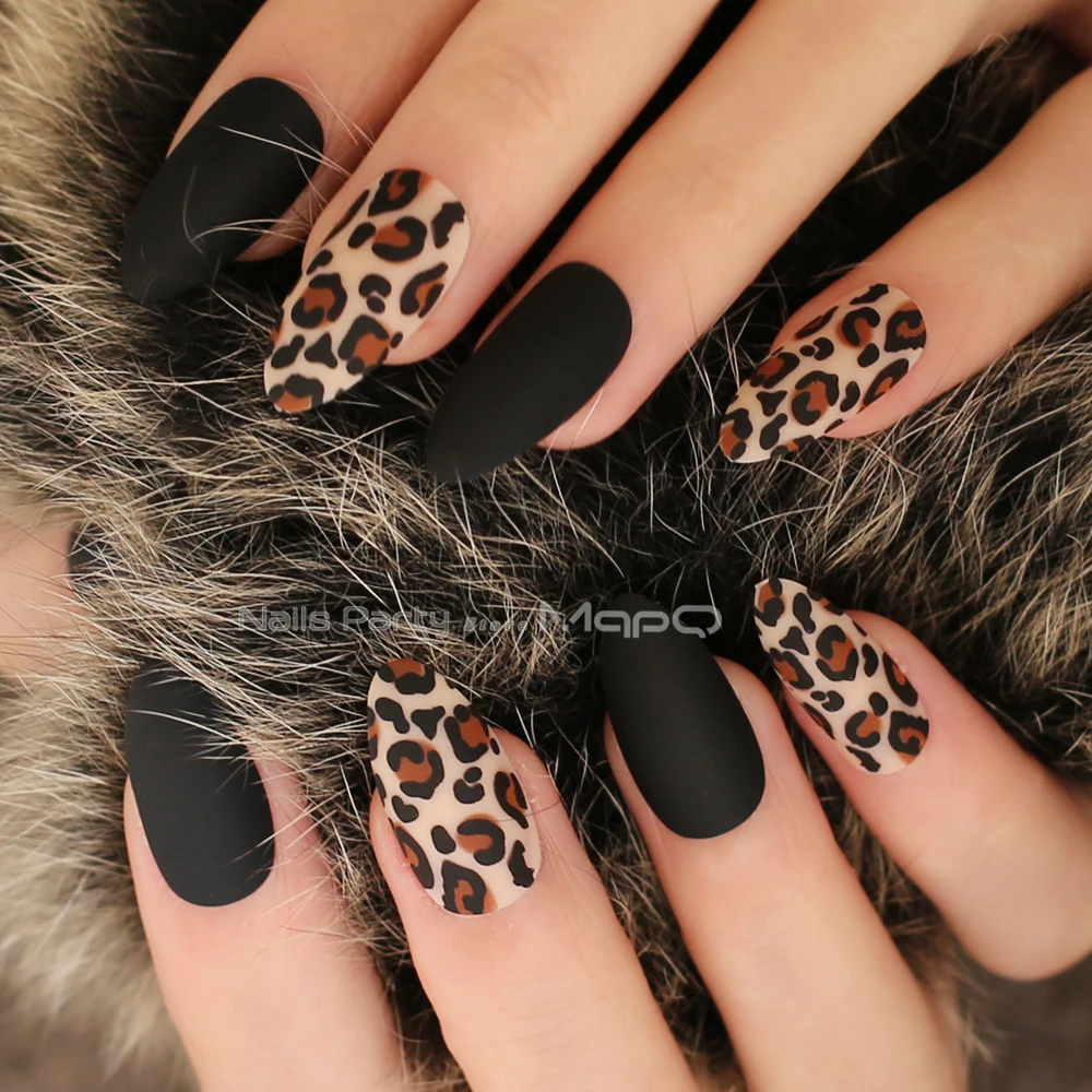 Save Big on Animal Prints Fake Nails –Trendy Summer Nail Designs.