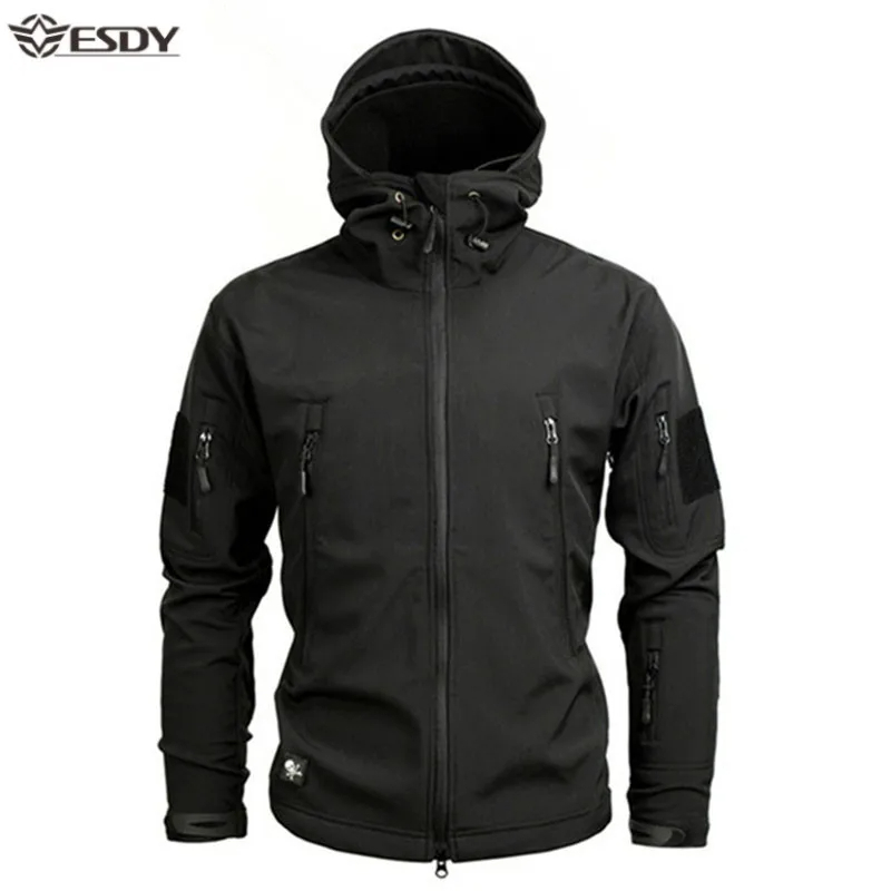Shark Soft Military Tactical Jacket Men Waterproof Warm Windbreaker US.