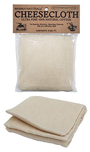 Sufaniq Cheesecloth Grade 90-9 Square Feet Unbleached 100% Cotton.