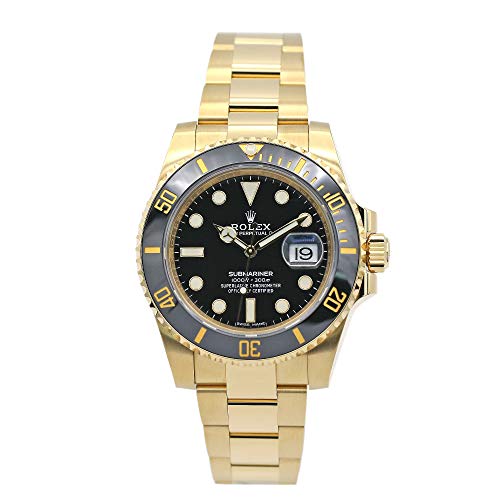 Rolex Submariner Yellow Gold Watch Black Dial Watch Deal.