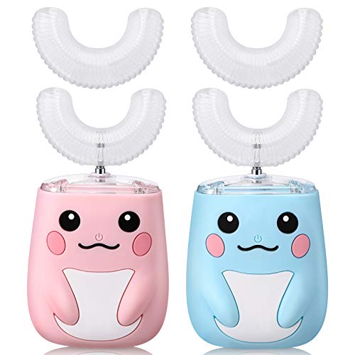2 Pieces Kids U Shaped Electric Toothbrush.