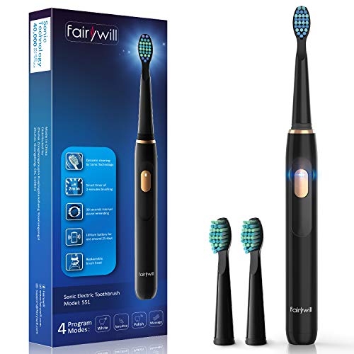 Fairywill Electric Toothbrush Sonic Rechargeable for Adults and Kids.