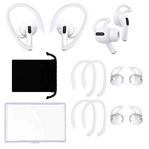 4 Pairs Ear Hooks Compatible with Apple AirPods Pro.