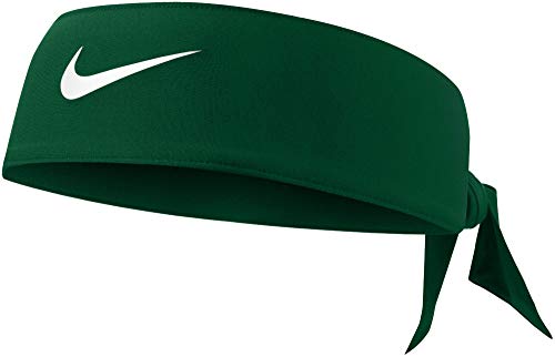 Nike Green Dri-Fit Head Tie 3.0 - Tie Headband - Green/White.