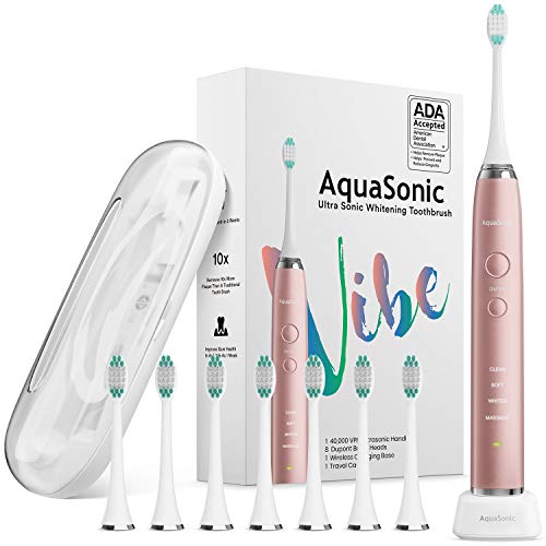 AquaSonic Vibe Series Ultra Whitening Toothbrush.