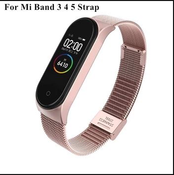 Metal Bracelet for Xiaomi Mi Band 3 4 5.