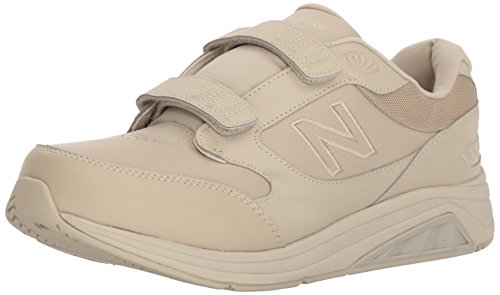 New Balance Men's mw577 hook and loop walking shoe black & white.