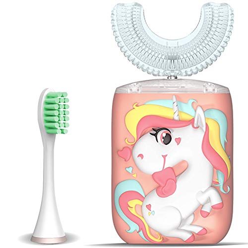 Kids Toothbrush Electric, U Shaped Ultrasonic Autobrush Toothbrush.