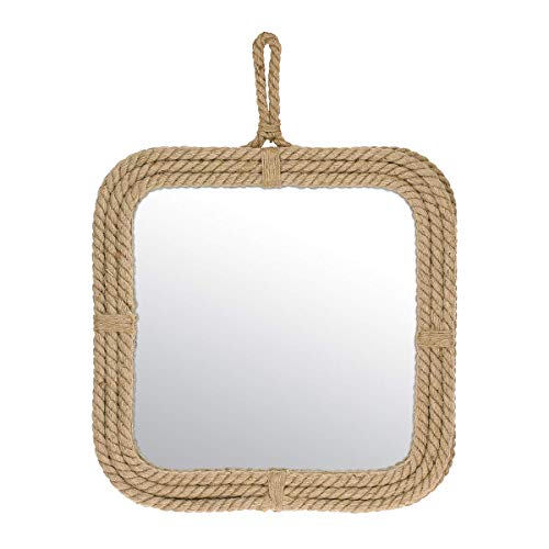 Stonebriar Small Square Rope Mirror for Wall Sale.