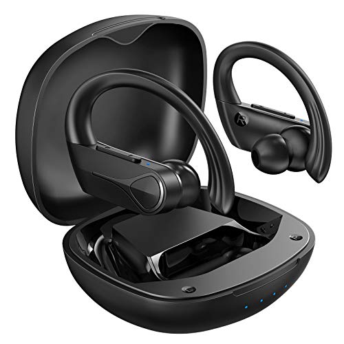Wireless Earbuds Sports, Mpow Flame Solo Bluetooth Earbuds, Bass+ Blue.