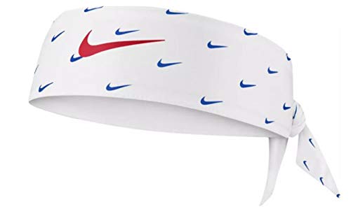 NIKE Swoosh DRI-FIT Printed Reversible Head Tie.