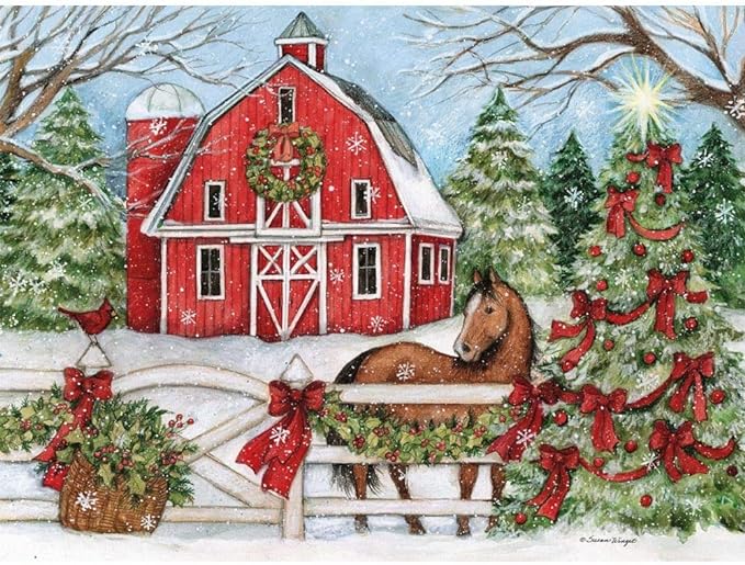 Heartland Holiday Boxed Christmas Cards, 8 Pop-Up Christmas Cards.