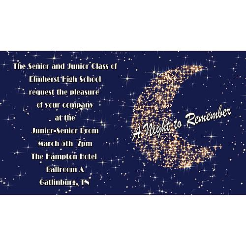 Moon & Stars Personalized Invitation Sale.