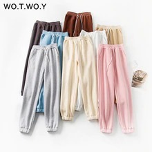 Winter High Waist Fleece Pencil Pants Female Coupon Code.