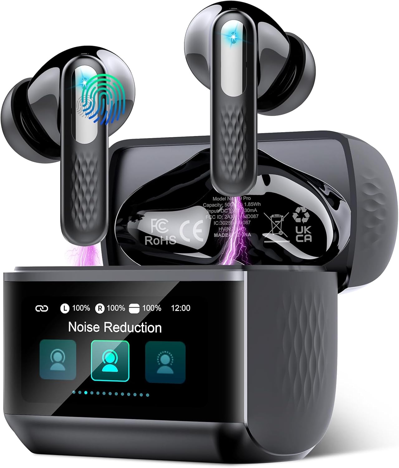 Z9Pro Wireless Earbuds – Smart Touchscreen, Deep Bass & 48H Playtime.