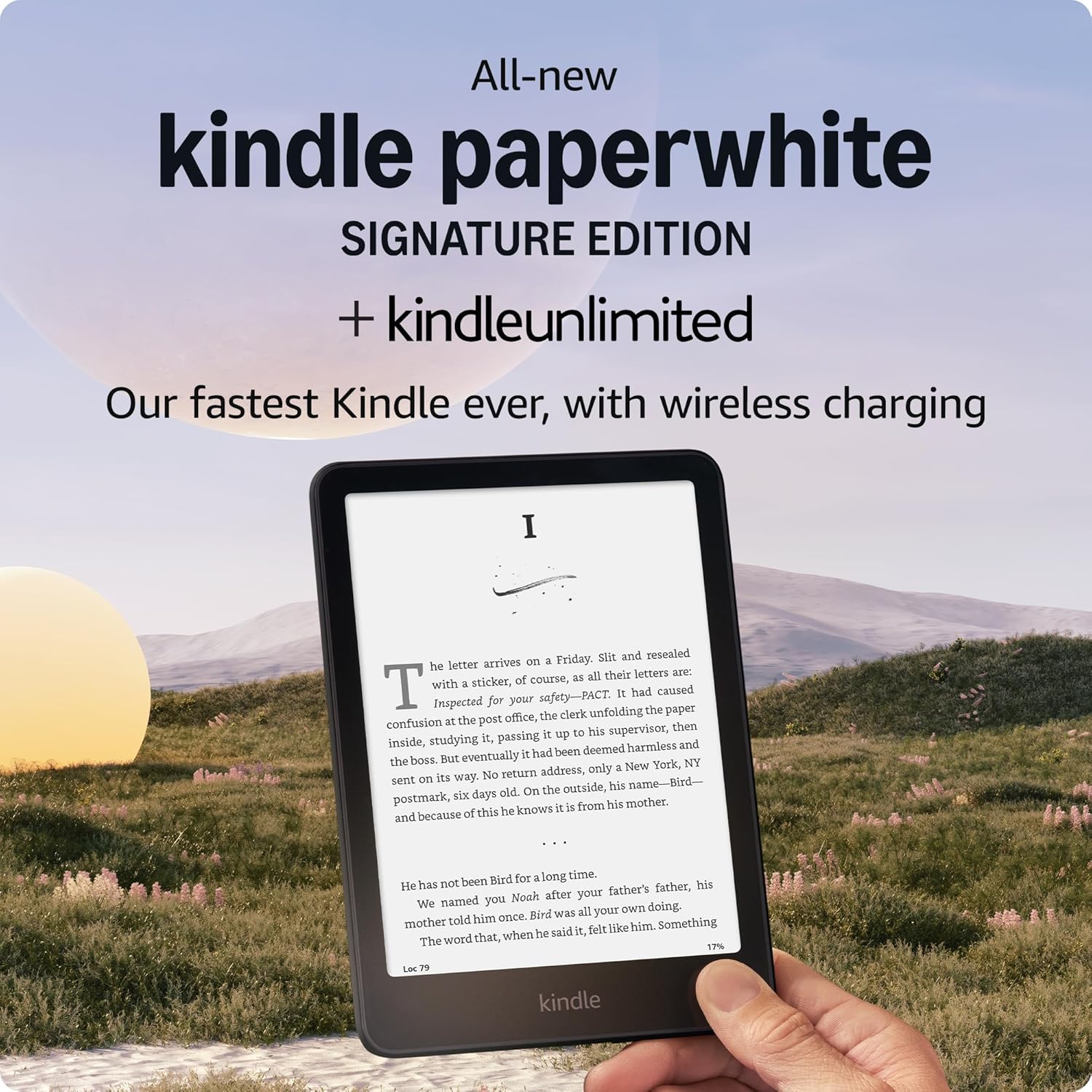 Kindle Paperwhite Signature Edition – 7” Display, Waterproof, 32GB.